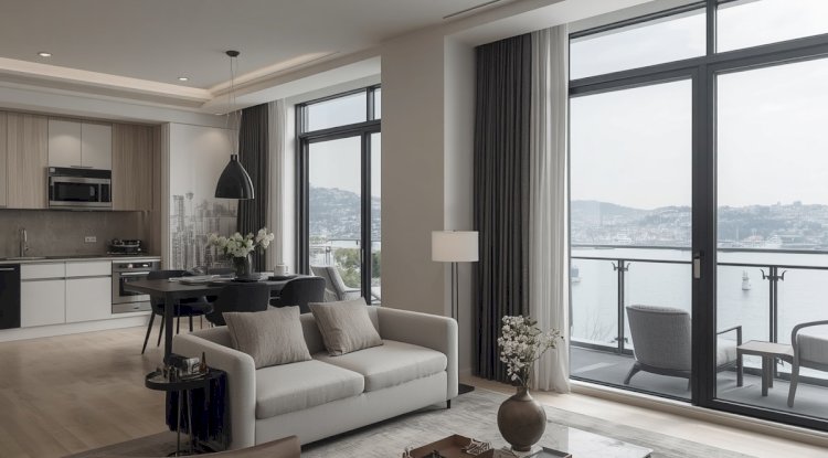 2+1 Furnished Residence for Rent | Panoramic Bosphorus Views | Selenium Panorama, Besiktas